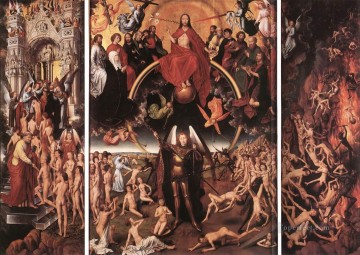 ハンス・メムリンク Painting - 最後の審判 三連祭壇画オープン 1467 オランダ ハンス メムリンク